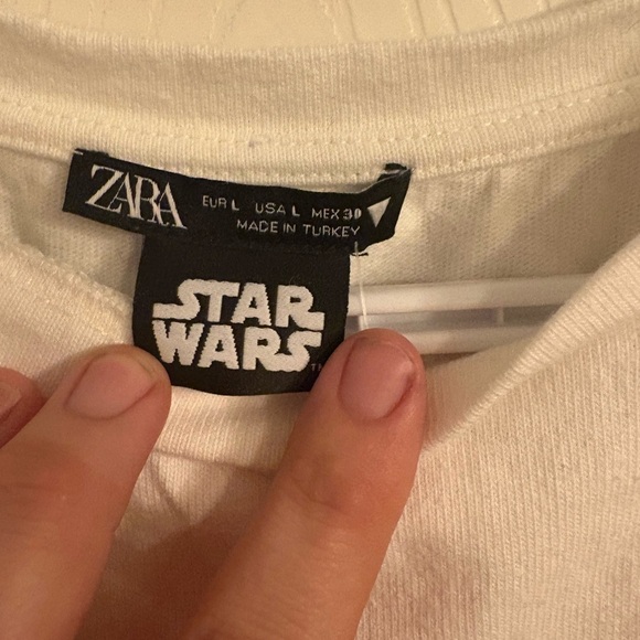 White women’s Zara Star Wars crop top - Picture 5 of 5